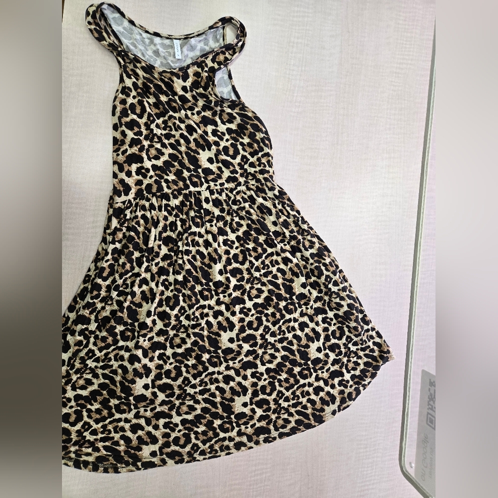 Black and Tan Halter Sundress for Casual Outings